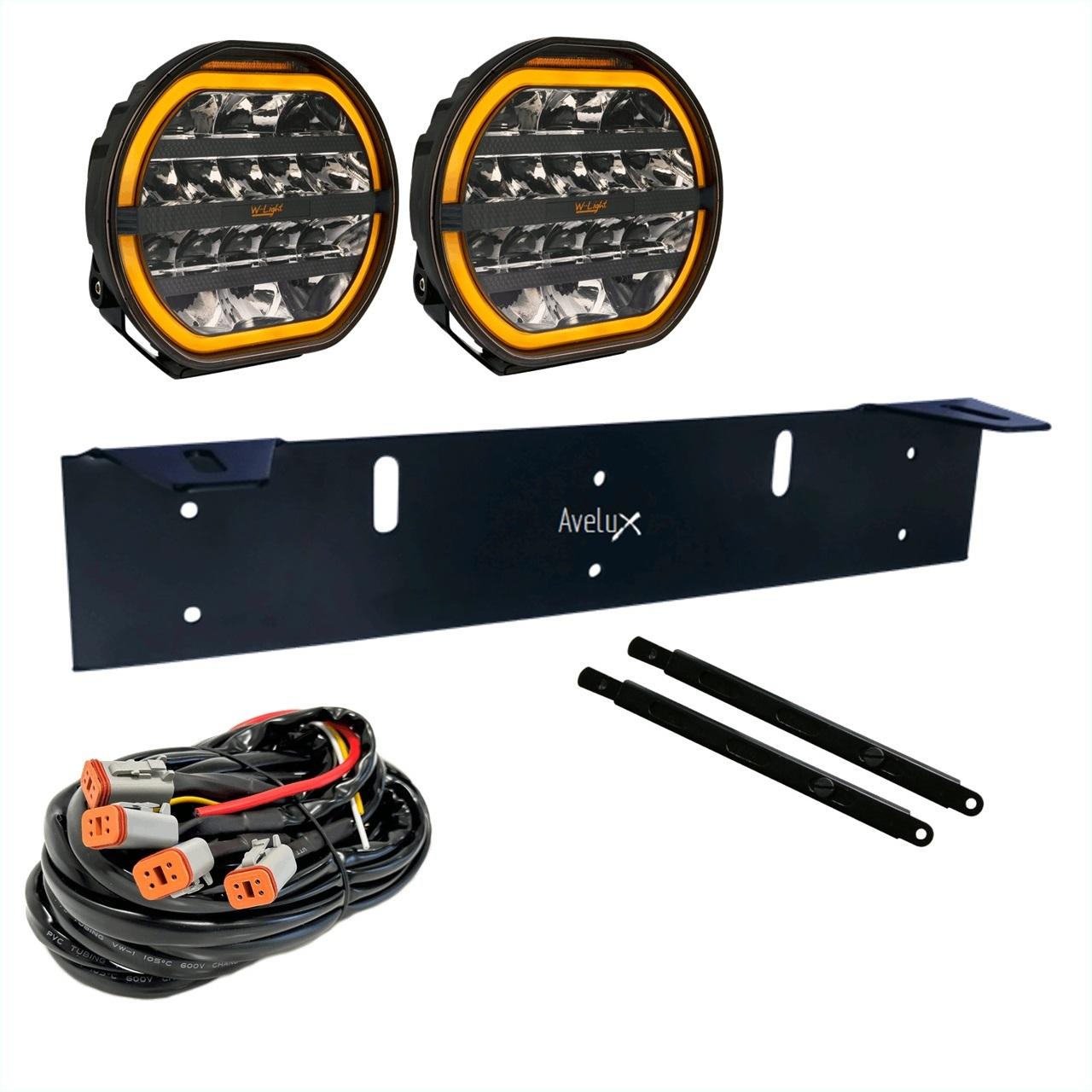 W-Light Fury E-merket LED Fjernlys 9 | 2-pakke